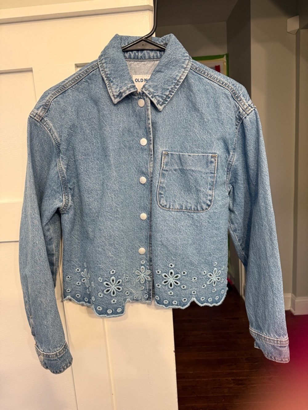 Old Navy Eyelet Jean Jacket - Picture 2 of 7